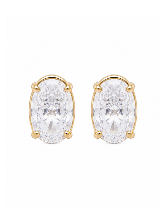 Cecily Oval Stud Earring