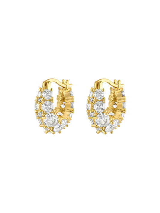 Jenna Pave Hoop Earring
